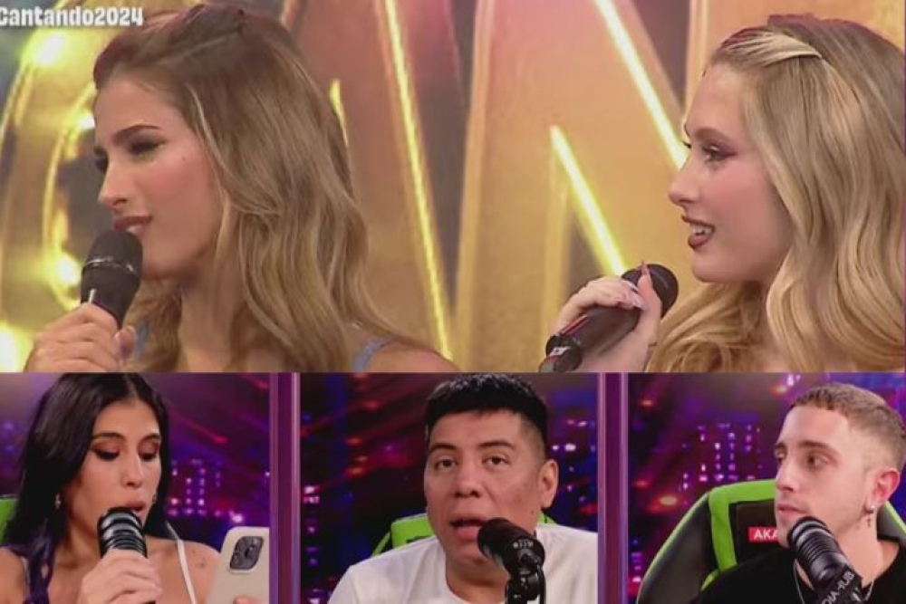 Juli Poggio la rompió en el Cantando 2024 junto a su hermana Lolo: la reacción del stream