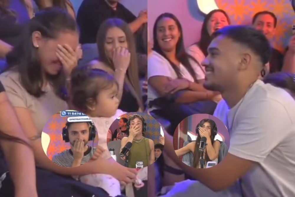 ¡La lloradita del día! Emotivo: un joven le propuso casamiento a su pareja en Patria y Familia