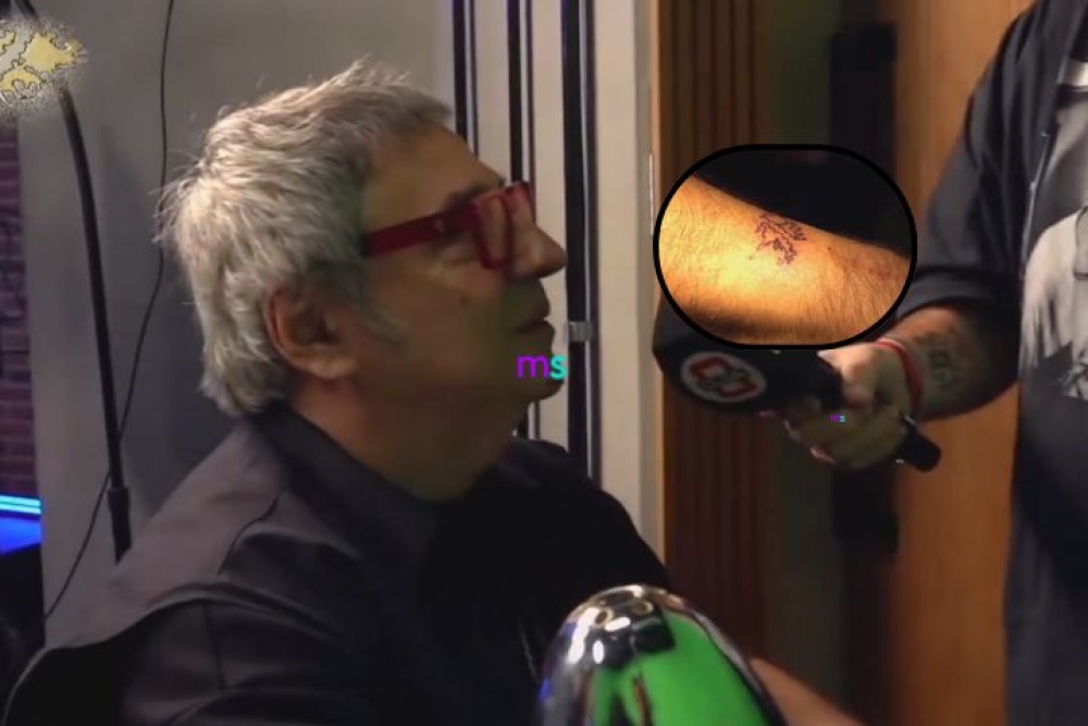 Lito Vitale se tatuó las Malvinas en vivo y sorprendió a Migue Granados: el video