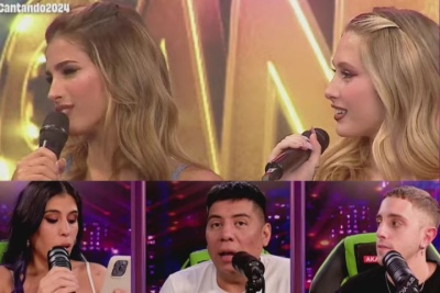 Juli Poggio la rompió en el Cantando 2024 junto a su hermana Lolo: la reacción del stream
