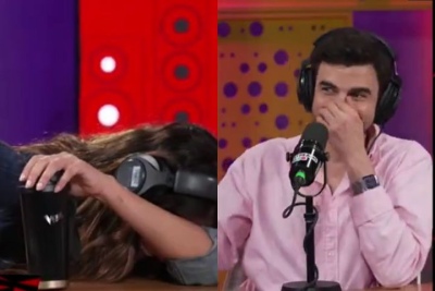 El palito de Santi Talledo a Momi Giardina que los rompió en vivo: "Guarda con lo que sueñen"